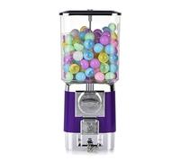 Distributore Automatico di Caramelle del Negozio di Giochi, Distributore Automatico di Gomme da Masticare for Bambini con 200 Palline Vuote e 100 Gettoni, Dispenser di Gomme da Masticare(Purple)