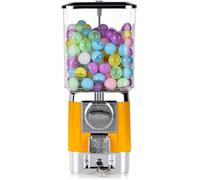 Distributore Automatico Di Caramelle, Distributore Automatico Giocattolo, A Gettoni, Con Palline Vuote E Gettoni In Acciaio Inossidabile, Sorprese E Ricordi D'infanzia, For Negozi Di Giochi(Yellow)