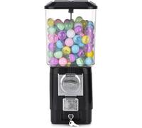 Distributore Automatico Di Caramelle, Distributore Automatico Giocattolo, A Gettoni, Con Palline Vuote E Gettoni In Acciaio Inossidabile, Sorprese E Ricordi D'infanzia, For Negozi Di Giochi(Black)
