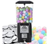 Distributore automatico di caramelle, macchina a gettoni per gomme da masticare con 200 palline vuote e 100 capsule in acciaio inossidabile per capsule giocattolo e palline rimbalzanti