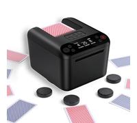 Distributore Automatico di Carte - Rotazione 180°/360° per 1-3 Mazzi, 2-12 Giocatori con 4 Telecomandi | Modalità di Gioco Integrate, Ricaricabile & Silenzioso per Poker, Blackjack, Texas Holdem, UNO