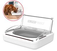 Distributore automatico di cibo antiodore per gatti e chien - bianco