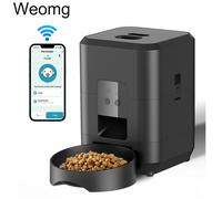 Distributore Automatico di Cibo per Animali Domestici da 2L con Timer, USB 5V, Smart, per Cani e Gatti, con Pulsante, WIFI, APP, Dispenser Intelligente di Cibo Secco, Ciotola per Cani