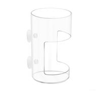 Distributore automatico di cibo per pesci d'acquario con ventosa PS Safe riduce l'intasamento del filtro per accessori per acquari, trasparente, rotondo o quadrato, design E (rotondo)