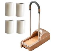 Distributore automatico di copriscarpe con coperture impermeabili usa e getta, comodo bracciolo per un facile utilizzo in casa, ufficio e supermercati