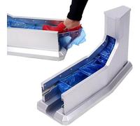 Distributore automatico di copriscarpe - Non necessita di elettricità, distributore a tirante con struttura in ABS resistente, per casa, ufficio, aula e camere bianche