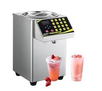 Distributore Automatico di Fruttosio per Uso Commerciale - Distributore di Sciroppo per Bubble Tea, Macchina per La distribuzione Quantitativa di Fruttosio Con Misurino, 8,5 l,stainlesssteel