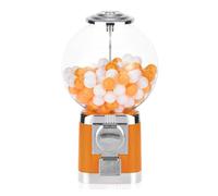 Distributore Automatico Di Gomme Da Masticare, Distributore Di Capsule Di Caramelle, Con 100 Palline Giocattolo In Capsule, Non Richiede Monete, Per Feste, Aree Premi, Negozi Di Giochi. Orange