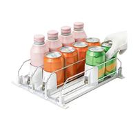 Distributore automatico di lattine per frigorifero, organizer per bevande, salvaspazio per frigorifero, per bibite gassate, 330-500 ml (3 pezzi, 31 x 25 x 8 cm)