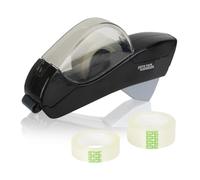 Distributore automatico di nastro adesivo, con due rotoli, non richiede batteria, perfetto for lavori manuali e confezioni regalo for la famiglia Taglio Facile E Uniforme(Black)