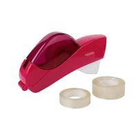 Distributore automatico di nastro adesivo, con due rotoli, non richiede batteria, perfetto for lavori manuali e confezioni regalo for la famiglia Taglio Facile E Uniforme(Rose Red)