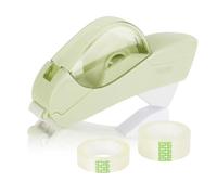 Distributore automatico di nastro adesivo, con due rotoli, non richiede batteria, perfetto for lavori manuali e confezioni regalo for la famiglia Taglio Facile E Uniforme(Green)