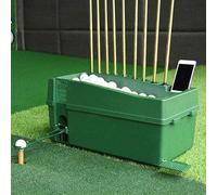 Distributore automatico di palline da golf, con pedale, contiene 100 palline, ideale per campi guida e allenamento di golf