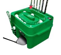 Distributore automatico di palline da golf, macchina elettrica a induzione con supporto per mazze a 6 fori, contiene 40 palline, 2 modalità di consegna