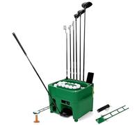 Distributore automatico di palline da golf, strumento per allenamento al coperto con 6 prese per mazza, altezza regolabile, contiene 40 palline per esercitarsi