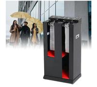 Distributore automatico di sacchetti per ombrelli, avvolgitore commerciale per ombrelli bagnati con 200 sacchetti, supporto in metallo resistente per hotel e uffici, fessura a U per un facile access