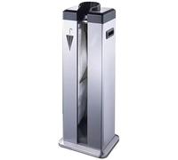 Distributore automatico di sacchetti per ombrelli, avvolgitore per ombrelli bagnati in acciaio inox con 100 sacchetti, supporto da ingresso per hotel, banche e uffici, design a estrazione facilitata
