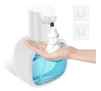 Distributore automatico di sapone da 500 ml, distributore di sapone elettrico con sensore, dispenser di sapone in schiuma, ricaricabile USB Ipx5, impermeabile, per bagno, toilette, cucina e ufficio