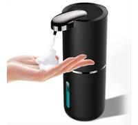 Distributore automatico di sapone liquido senza contatto da 380 ml, ricaricabile tramite USB, schiumogeno per bagno B