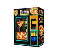 Distributore automatico veloce della pizza - self-service, distributore automatico della pizza per tutte le stagioni, selezione multipla dei condimenti, codice di QR, contanti, pagamento della carta