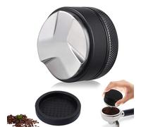 Distributore Caffè, Strumento Per Livellare Il Caffè Macinato, Pressa Caffè In Acciaio Inox 58mm Con Profondità Regolabile, Semplice e Portatile Dispenser Tool (Con Pad Circolare In Silicone)