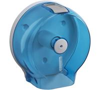 Distributore carta igienica Mini jumbo bianco e azzurro Bianco/Turchese