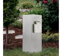 Distributore Colonna di Energia Presa per Esterni Acciaio Inox Giardino Terra