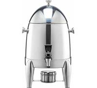 Distributore commerciale per bevande, 12 l, in acciaio inox, con anima per ghiaccio e supporto per carburante, per bevande calde e fredde, perfetto per succhi di frutta, tè, latte e feste