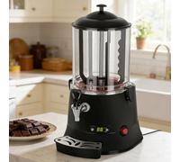 Distributore commerciale per cioccolata calda, con rubinetto, controllo della temperatura 30-90 °C, per riscaldare latte, caffè, tè, succo di frutta, capacità 10 l