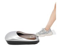 Distributore Copriscarpe Macchina Automatica, Dispenser di Copriscarpe con 500 pz Copriscarpe Forma Usa e Getta, per Interni Casa Ufficio Supermercato Hotel, Argento