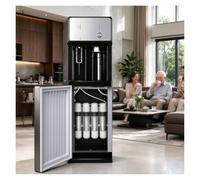 Distributore D’acqua A Pavimento Per Casa, Ufficio E Spazi Comuni | Refrigeratore Acqua Calda E Fredda Con Avviso Di Livello Basso Dell'acqua,erogatore Acqua Moderno(4-Stage Filtration)