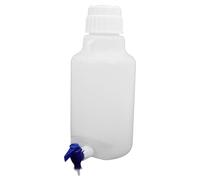Distributore D’acqua con Rubinetto 5l in PE Bianco per Laboratorio | Leggero e Portatile, per Scuola e Aula, Adatto a Acqua , Facile da Riporre