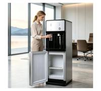 Distributore D’acqua Freestanding Dal Design Moderno Nero E Bianco | Erogatore Acqua Calda E Fredda,Refrigeratore Acqua Unità Alimentata Dalla Rete Idrica Per La Cucina