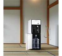 Distributore d'Acqua autonomo ad Alta Resistenza - Macchina for Acqua Calda/Fredda/Ghiaccio 3 in 1 con avviso di Mancanza, capacità for uffici/palestre/stazioni (ABS + Acciaio Inossidabile)(White-1)