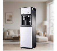 Distributore d'acqua autonomo alimentato a rete elettrica Refrigeratori d'acqua a doppia funzione, calda e fredda Con divisori rimovibili e mobiletto portaoggetti Distributore d'acqua 3 in 1 Ideale
