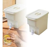Distributore d'acqua con beccuccio, dispenser per bevande in plastica a prova di perdite, con coperchio, dispenser per succo ghiacciato per feste, bar, cucina, contenitore per bevande liquide