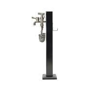 Distributore d'acqua da esterno, in acciaio inox, con rubinetto e pistola a spruzzo, ideale per l'idratazione del giardino e l'antigelo