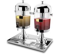 Distributore d'acqua, distributore di succhi refrigerati, bevande, limonata, ideale for colazioni a buffet, e cocktail bar(Double head 2x8L)