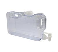 Distributore d'acqua in plastica 37 5L con rubinetto integrato e maniglia per il trasporto per uso frigorifero soluzione riutilizzabile per conservare bevande (4L)