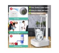 Distributore d'acqua intelligente a 6 livelli per bottiglie da 5 galloni