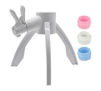 Distributore d'acqua invertito per bottiglie di acqua minerale, supporto per bottiglie in ABS per uso alimentare con 3 adattatori, design triangolare stabile, per uso desktop a casa o in ufficio