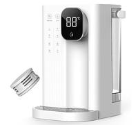 Distributore d'acqua istantaneo con acqua filtrata calda e fredda, 5 impostazioni di temperatura, design compatto per l'idratazione di casa o ufficio