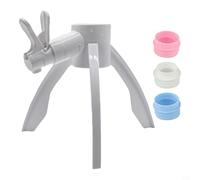 Distributore d'acqua manuale con pompa invertita, per brocche triangolari resistenti da 5 galloni, materiale ABS per uso domestico e ufficio, bianco
