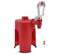Distributore d'acqua Mini Fontana automatica capovolta rossa Pratica facile da usare per la casa Viaggiare Campeggio Plastica 208 g 7,3 once