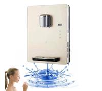 Distributore d'Acqua Montato a Parete con Chiusura Elettronica per Bambini, capacità di Riscaldamento 30L/h, Doppio Ghiaccio e Funzione Calda, Touchscreen Intelligente, Ideale per Le Mense per