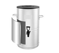 Distributore D'acqua Non Elettrico Da 15 Litri, Caldo Freddo, Acciaio Inossidabile 304, Rubinetto E Maniglia For Campeggio, Feste, Casa Facile Da Pulire