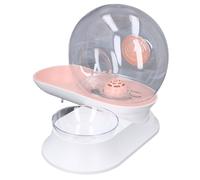 Distributore D'acqua per Animali Domestici con Livello 'acqua Fisso Ciotola con capacità di 2,8 Litri Alimentatore Automatico per Gatti per Nutrire e Bere Animali Domestici (PINK)