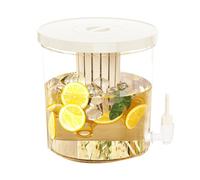 Distributore d'acqua per frigorifero, contenitore per succhi, a tenuta stagna da 4,5 l, con beccuccio e filtro, per casa, cucina, appartamento, hotel, viaggi, campeggio, feste