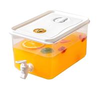 Distributore d'acqua per frigorifero |.Distributore di acqua per frigorifero | Bevanda per con rubinetto e filtro, contenitori per succo da 5 litri con coperchi, plastica per tè freddo al