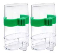Distributore d'acqua per uccelli 220 ml Automatico Visibile alimentazione dell'acqua di uccelli Visibile alimentatore pratico a gabbia per pappagallo piccione canarino fringer
